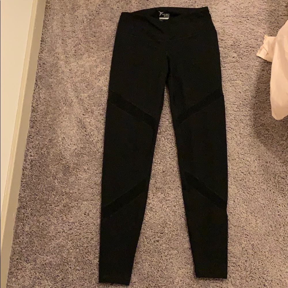 Old Navy Black Mesh Leggings